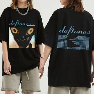 Vintage Deftones Around The Fur Rock Band Tour Concert Fan 2 Sided T-Shirt 92